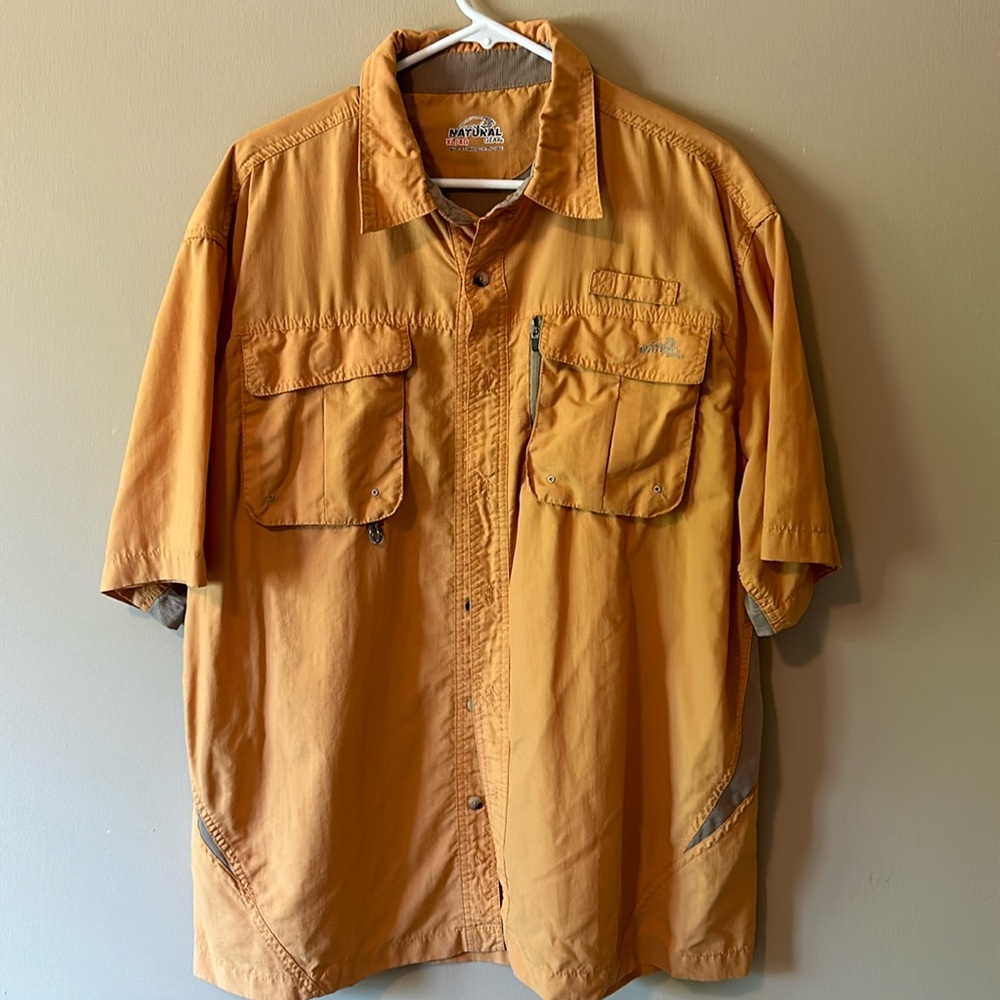 Natural gear short sleeve fishing shirt size XL